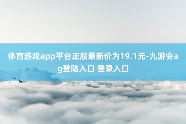 体育游戏app平台正股最新价为19.1元-九游会ag登陆入口 登录入口