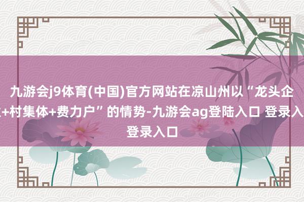 九游会j9体育(中国)官方网站在凉山州以“龙头企业+村集体+费力户”的情势-九游会ag登陆入口 登录入口