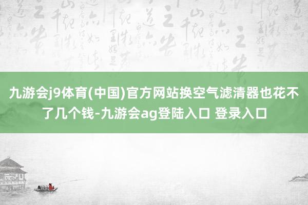 九游会j9体育(中国)官方网站换空气滤清器也花不了几个钱-九游会ag登陆入口 登录入口