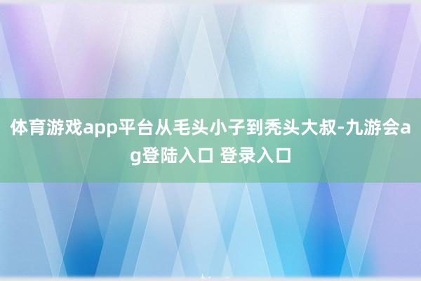 体育游戏app平台从毛头小子到秃头大叔-九游会ag登陆入口 登录入口