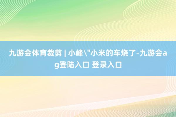 九游会体育裁剪 | 小峰